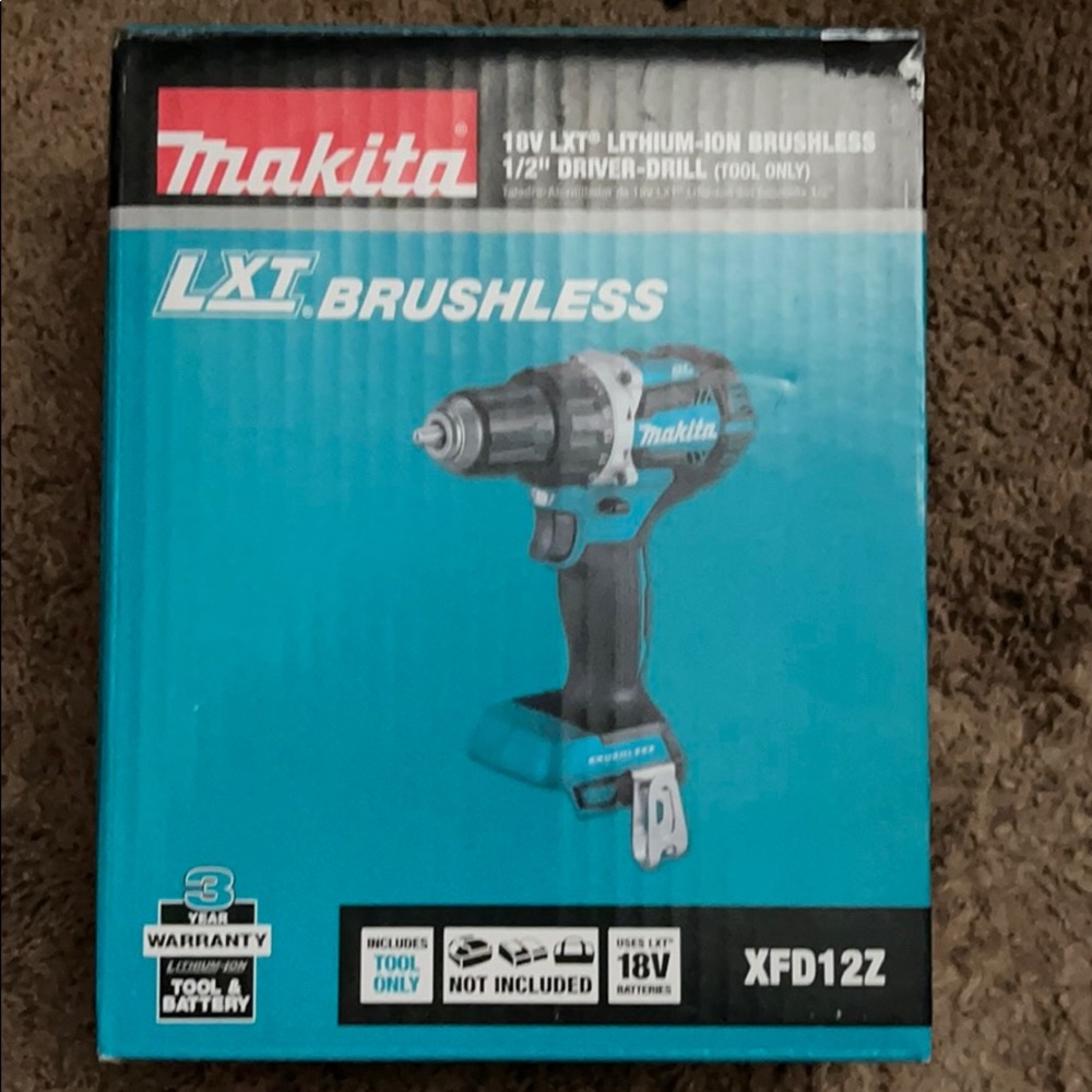 Makita 18V Brushless 1/2”Driver-Drill (tool only)